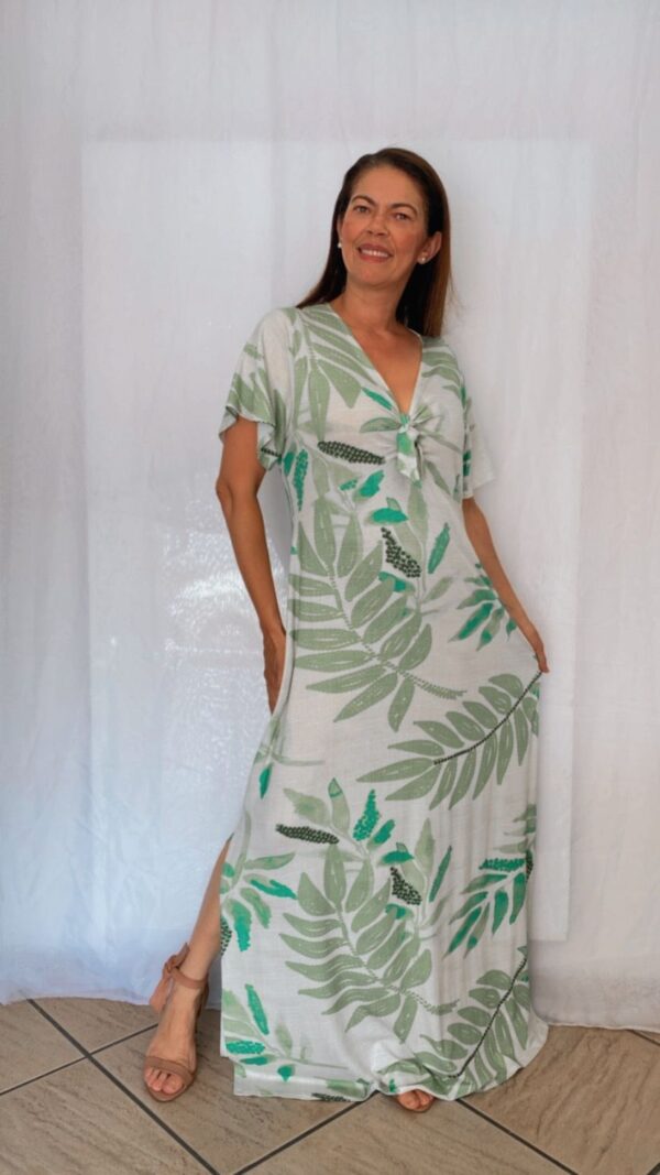 Vestido Longo Amarrado na Frente G1