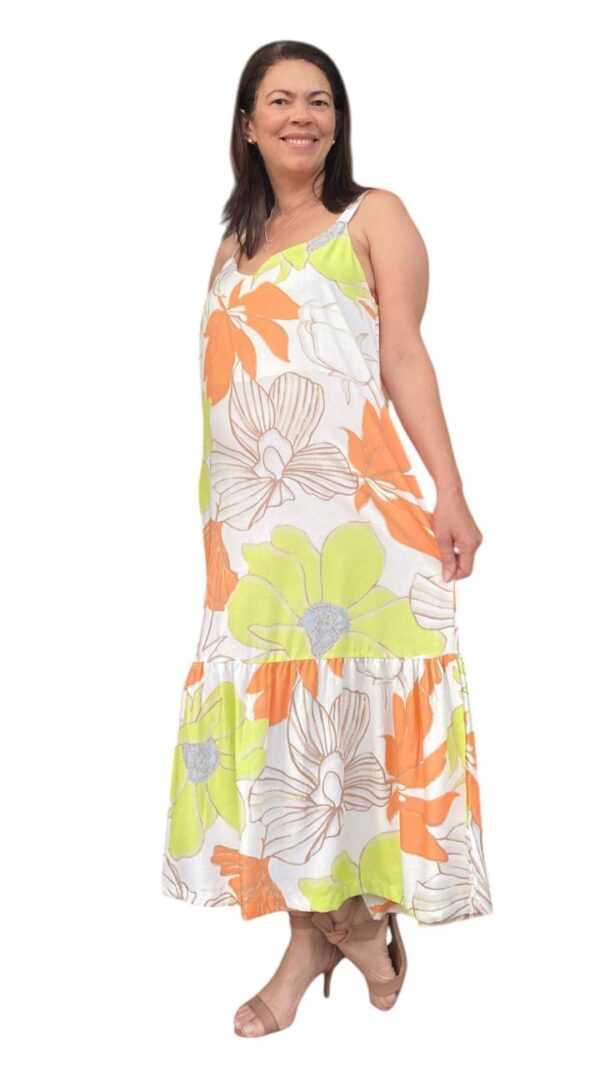 Vestido Midi Amplo Estampado - Image 2