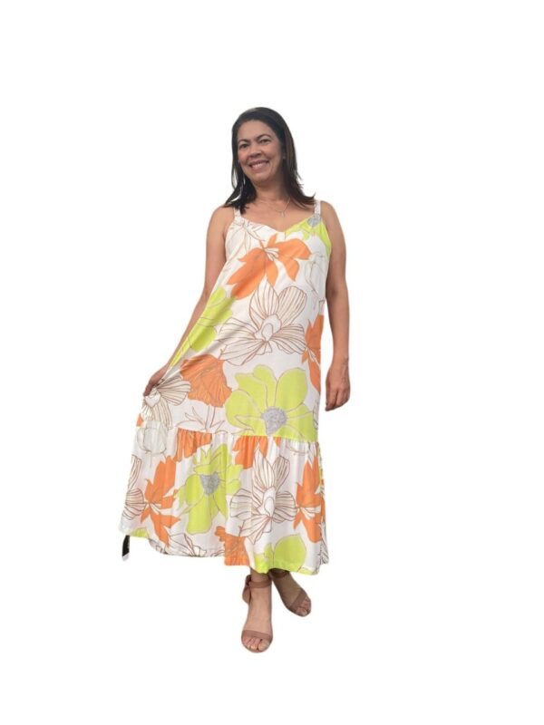 Vestido Midi Amplo Estampado