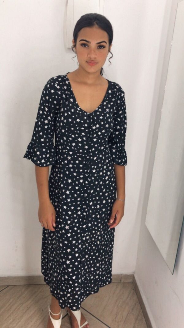 Vestido Midi Estrelado - Image 2