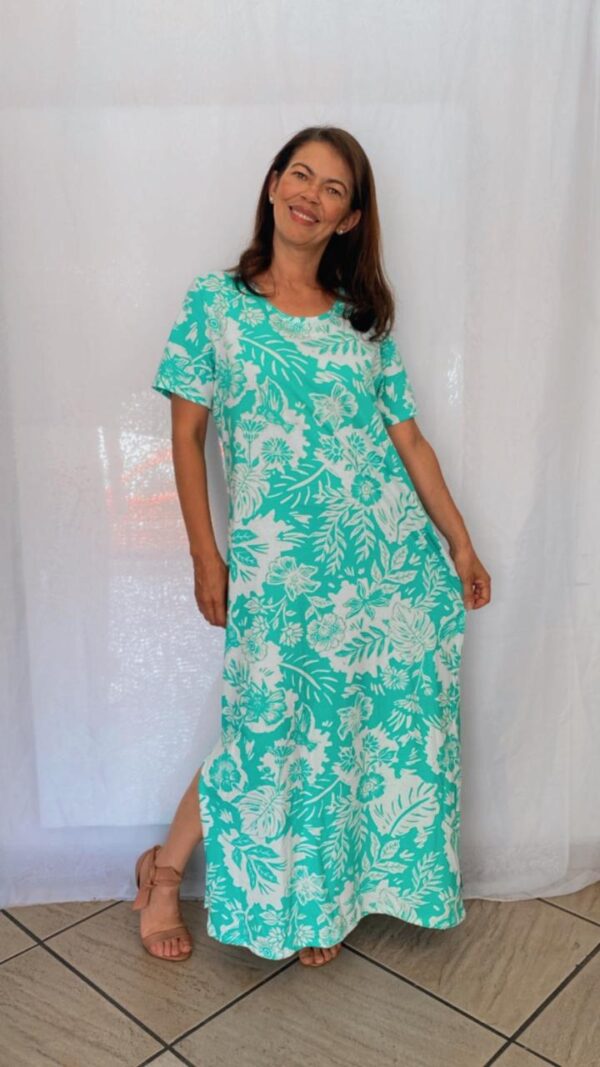 Vestido Tradicional Longo Verde Verão