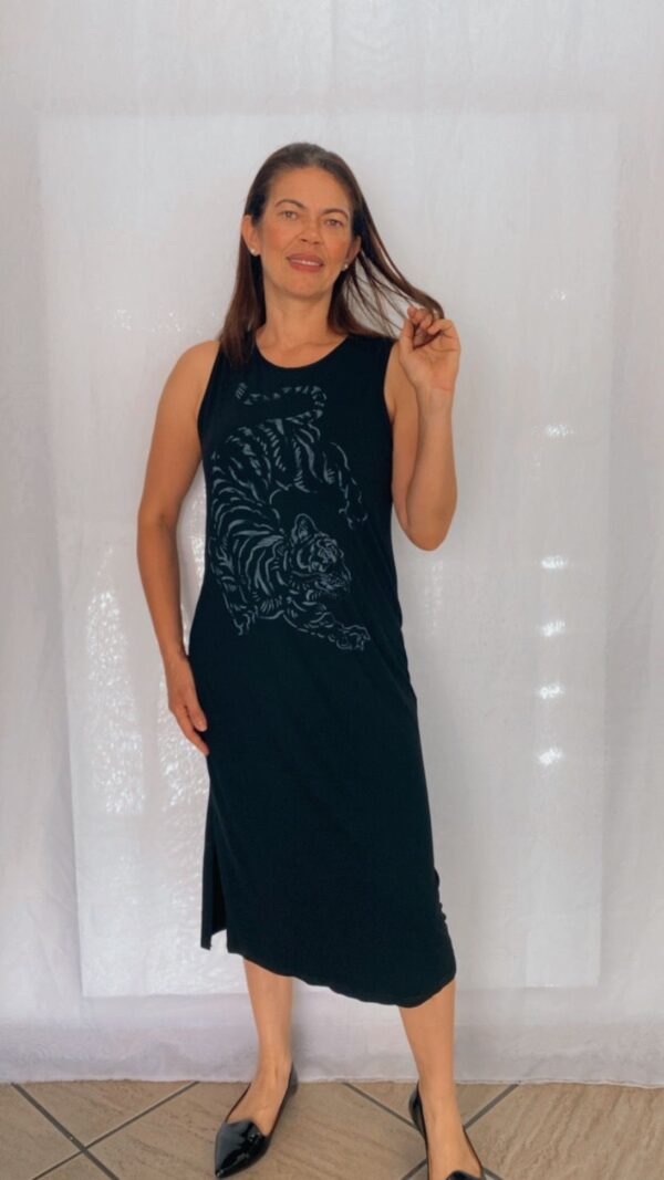 Vestido Midi Estampado Tigre - Image 2