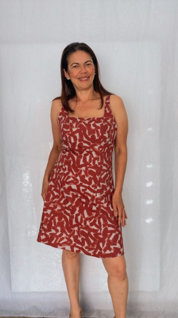 Vestido Curto(a) Evase Estampado - Image 2