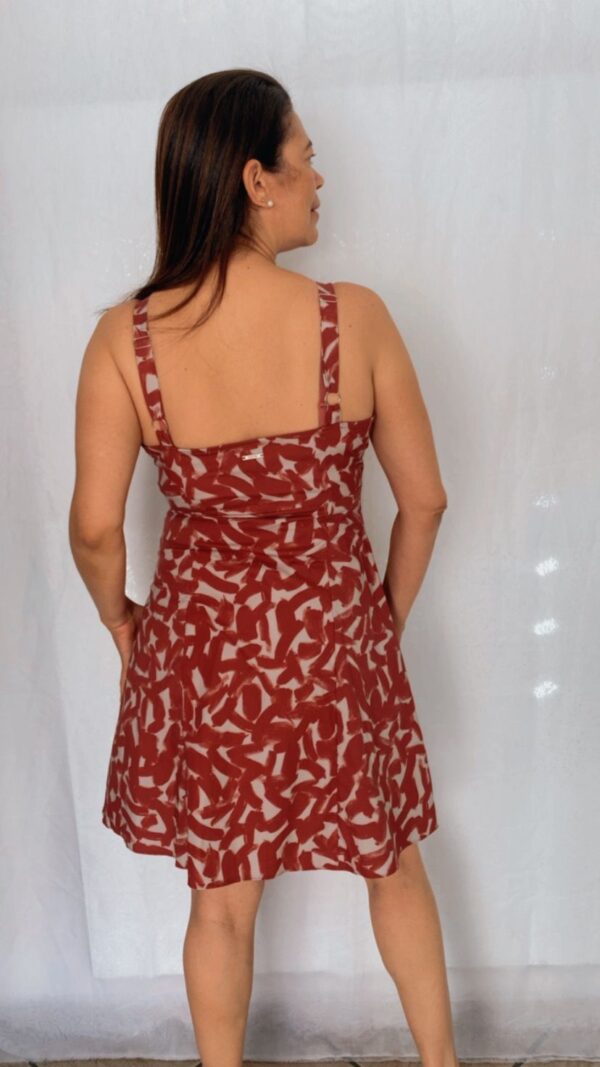 Vestido Curto(a) Evase Estampado - Image 3