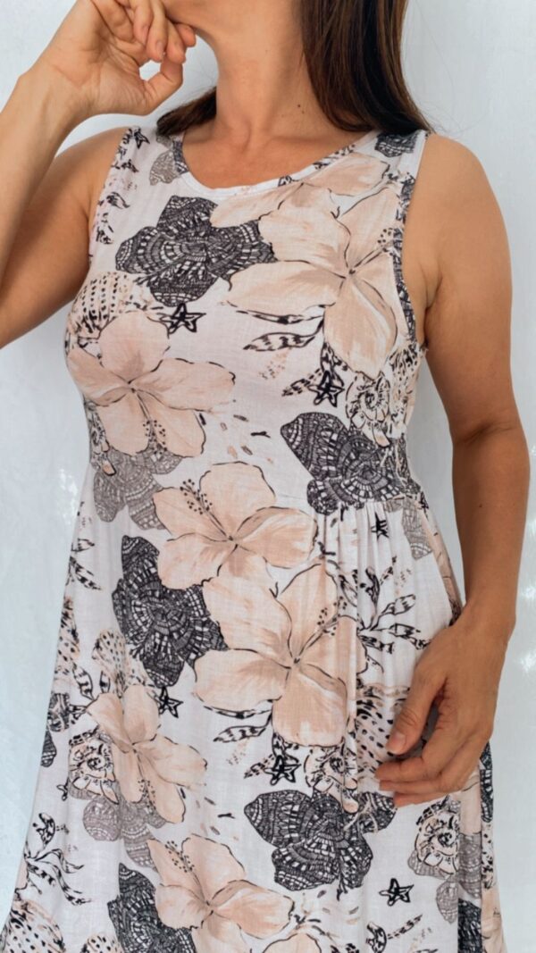 Vestido Amplo Estampado Floral - Image 2
