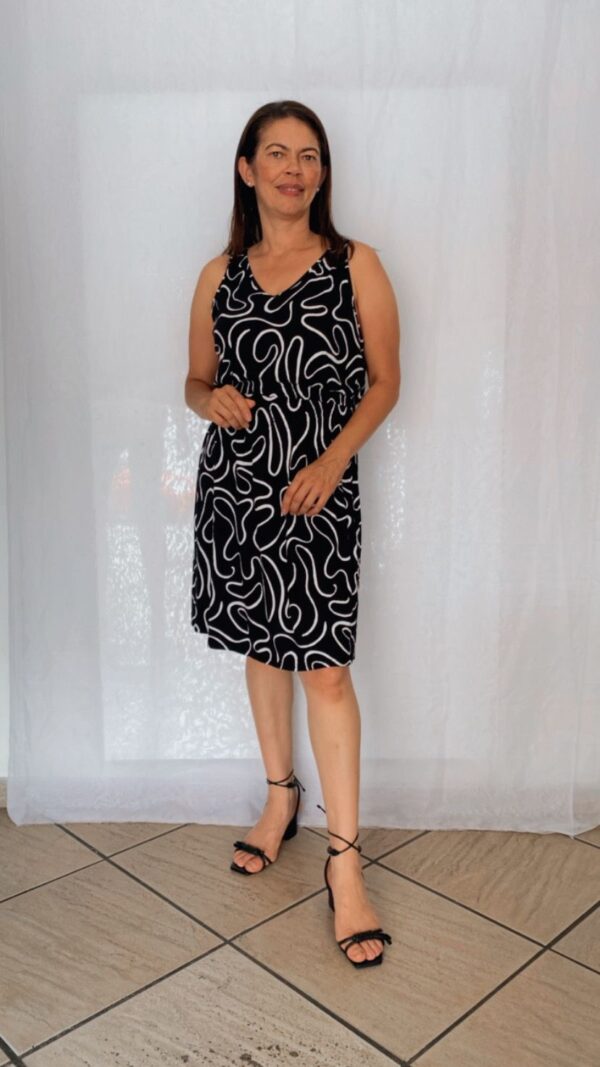 Vestido Evase Canelado