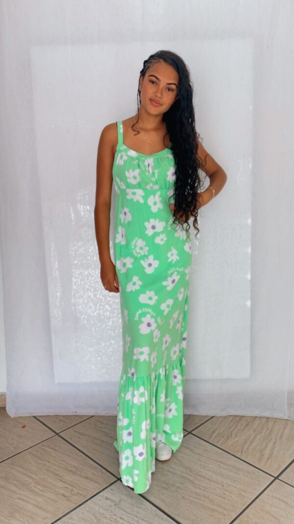 Vestido Longo(a) Alça Fina Floral