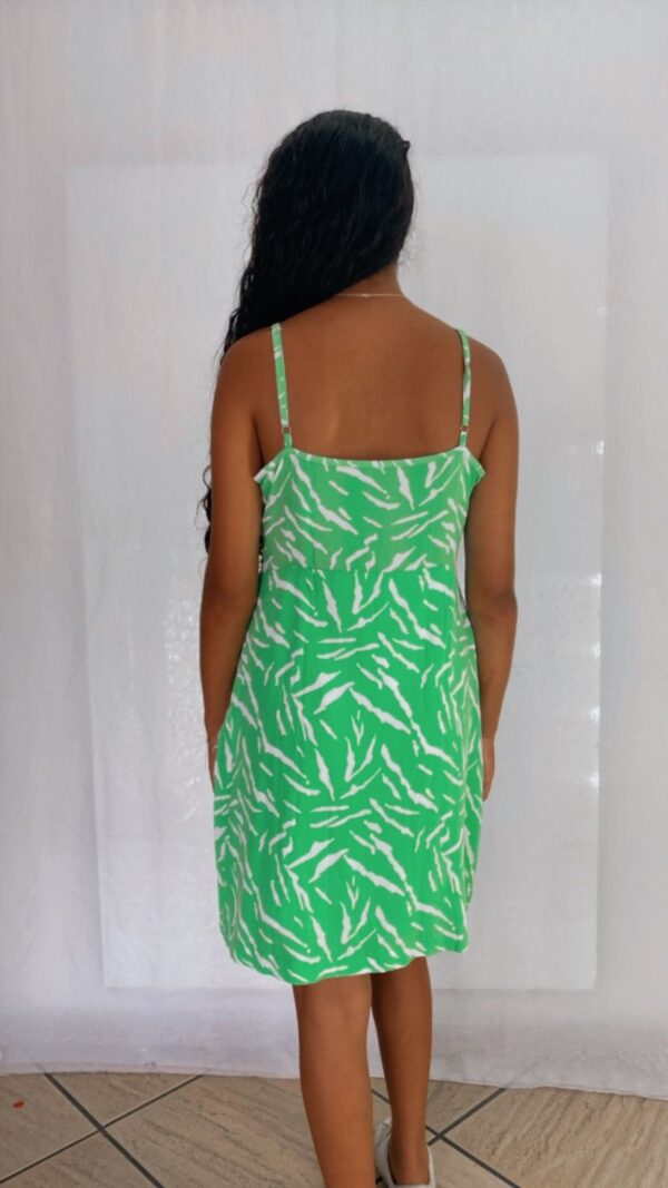 Vestido Reto Alça Fina Estampado - Image 2