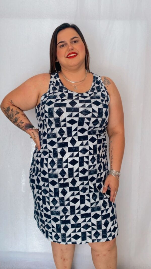 Vestido Regata Malha Estampa - Image 2
