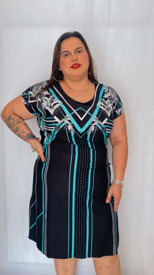 Vestido Plus Curto Estampado - Image 2