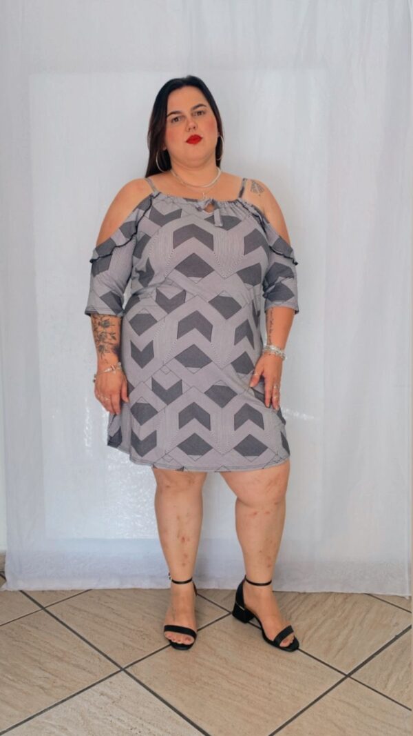 Vestido Manga Aberta Gola Regulável WEE