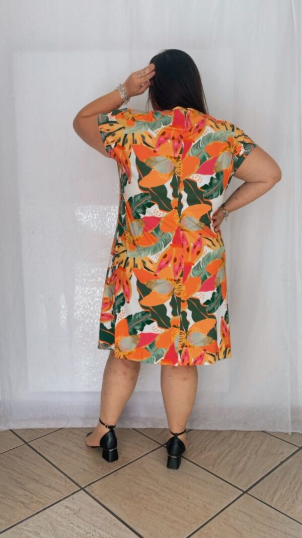 Vestido Curto Malha Manga Curta Plus - Image 3