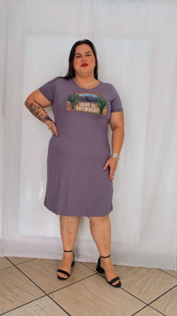 Vestido Malha Estampa Caquito