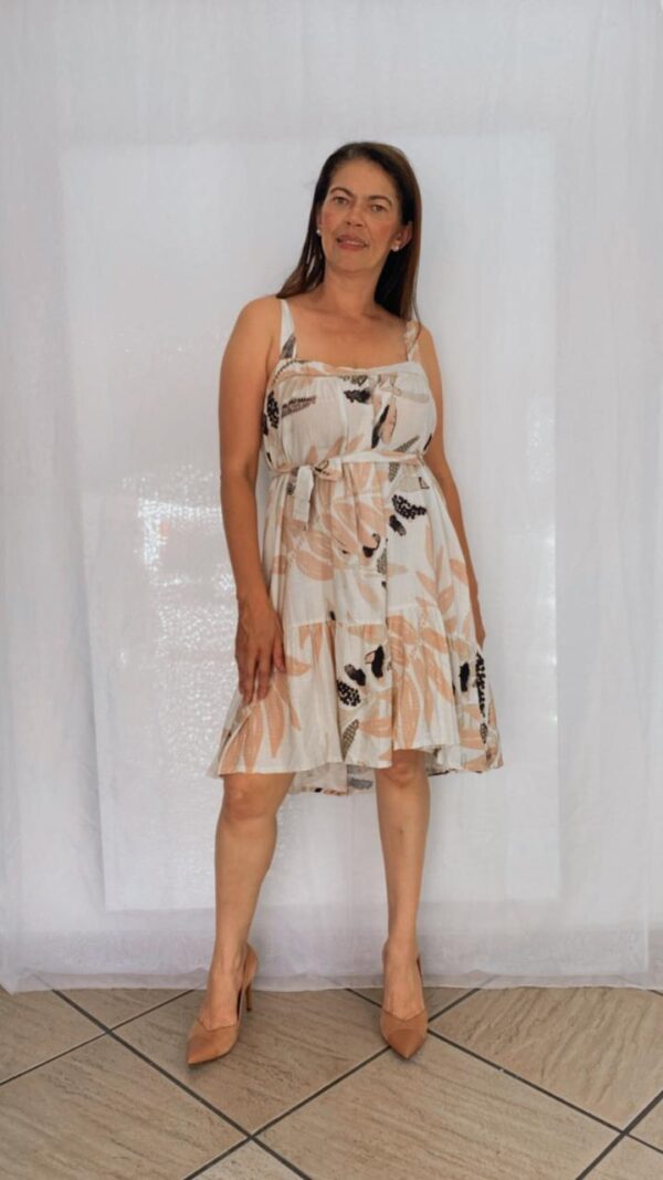 Vestido Evase Viscose Renda e Alça
