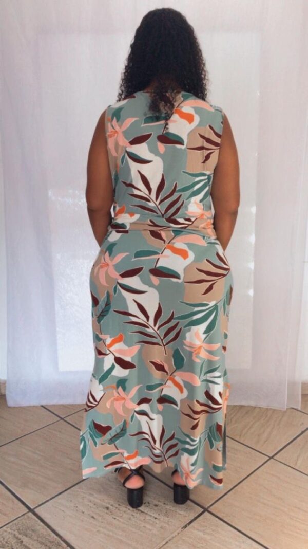 Vestido Midi Amarrado nas Costas Estampado - Image 3