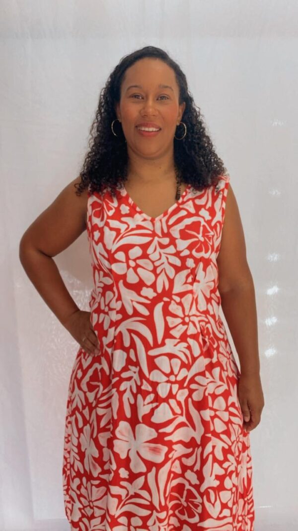 Vestido Acinturado Viscose Regata - Image 2