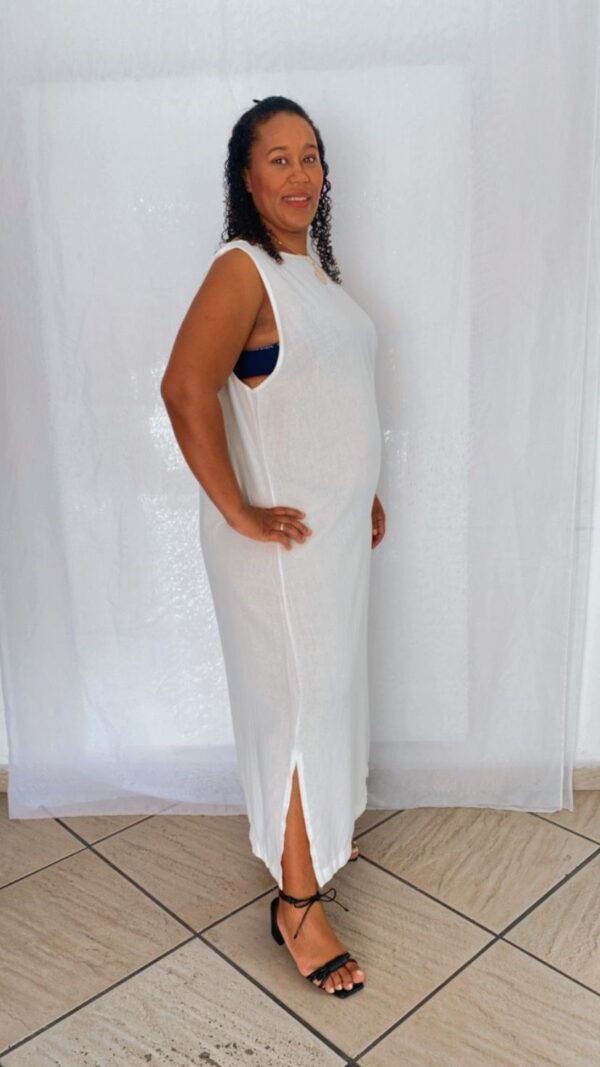 Vestido Regata Linho com Alça Torcida - Image 4